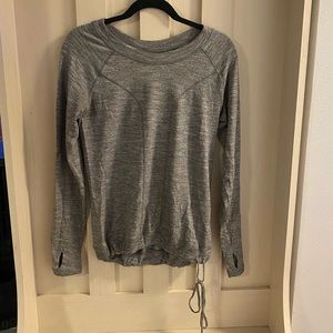 Grey Lucy workout long sleeve